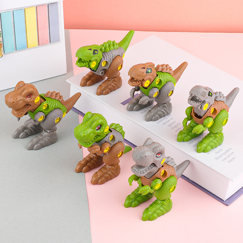 Children's Educational DIY Assembly and Disassembly Toys Cartoon Dinosaur Shape Wholesale Night Market Stall Kidsren's Gifts Wholesale