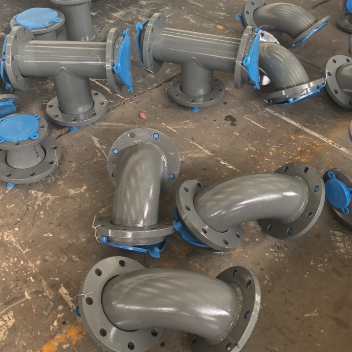 Seamless Plastic-Lined Pipe Fittings, Seamless Overall Molding, Chemical Anti-Corrosion Pipe Anti-Leakage Elbow, Tee