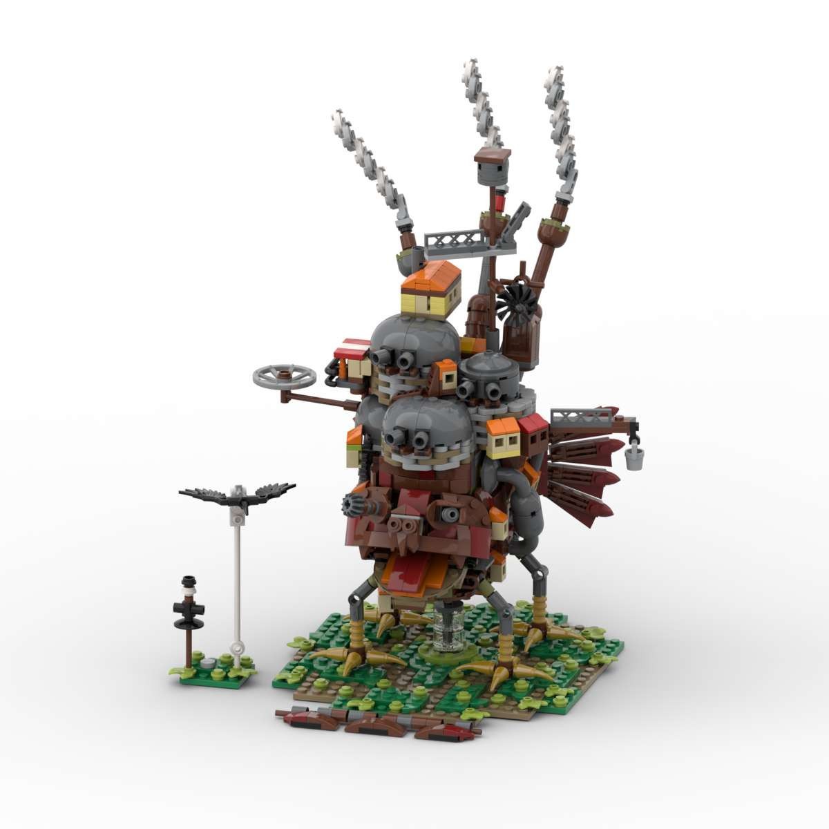 Moc строительные блоки совместимые с Lego Миядзаки Хаяо Замок Хаула периферийные фигурки пазл украшения модель игрушки