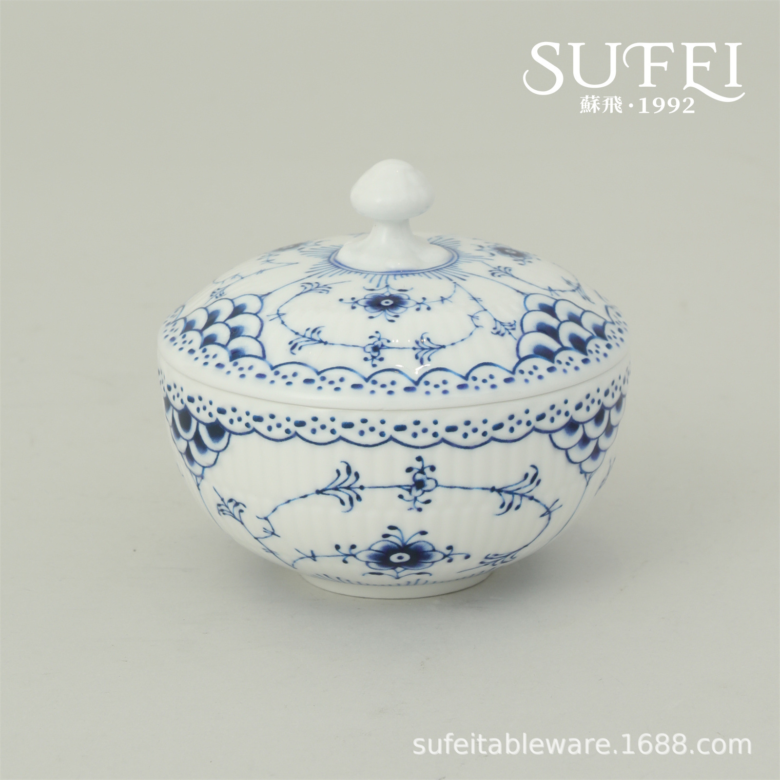 Su Fei Kiln-Turned Ceramic Dinner Plates and Tableware, Reinforced Yongfu Big-Name Hand-Painted Tangcao High-End Club Hotel Bowls and Cups