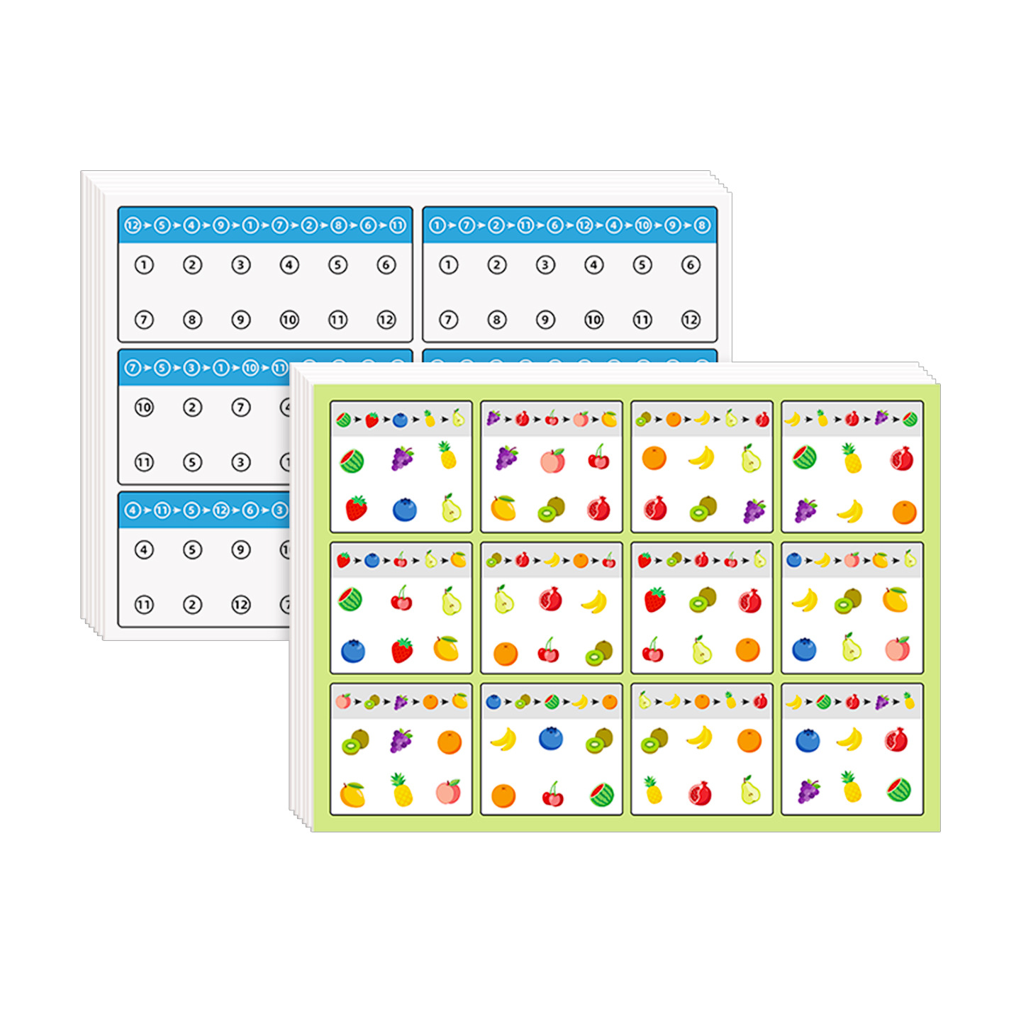 Visual Tracking Concentration Training Card Discrimination Memory Kidsren's Early Education Educational Toys Find Graphics Hand-Eye Coordination Chart