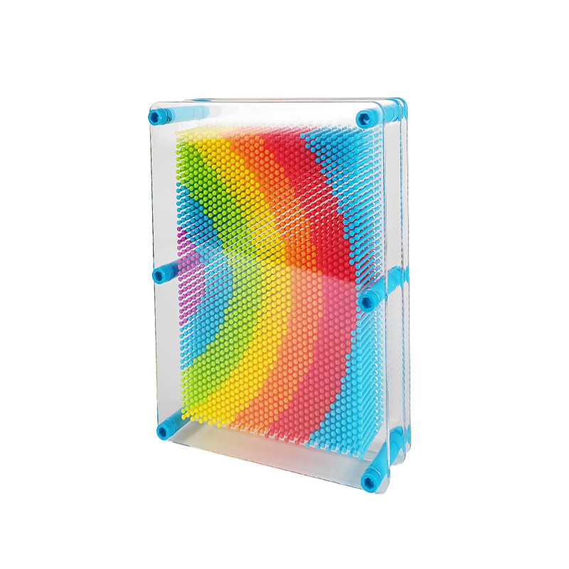 Cross-border best selling semicircle rainbow creative three-dimensional changeable needle picture trembles with children's creative educational toys