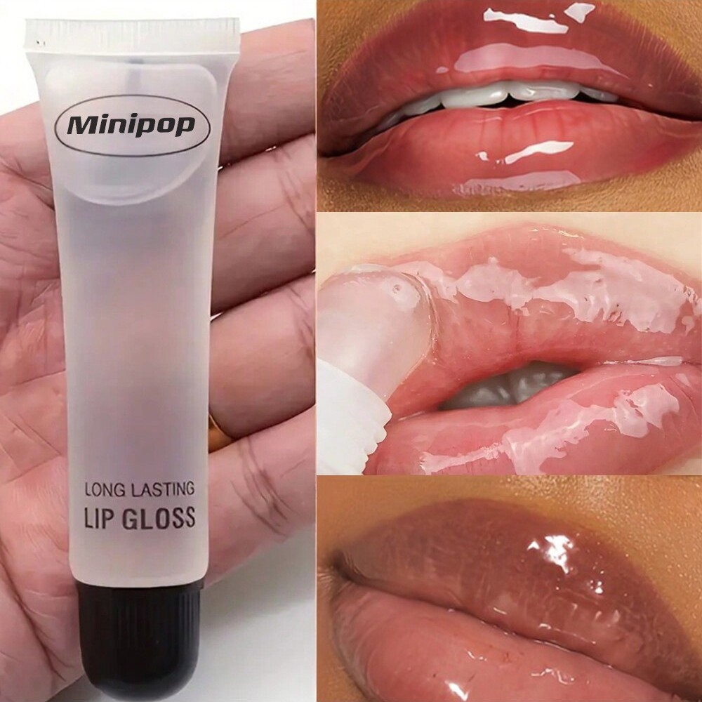 Cross-Border Cosmetics Transparent Lip Oil Lip Balm Moisturizing Mirror Finish Non-Removing Makeup Mirror Color Lipstick Liquid Lip Gloss Wholesale