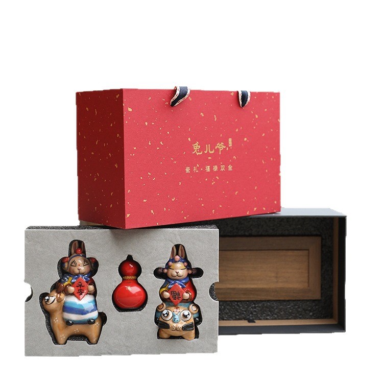 Beijing Specialty Rabbit Ceramic Ornaments Rabbit Mascot Creative Desktop Incense Burner Birthday Opening Housewarming Gift