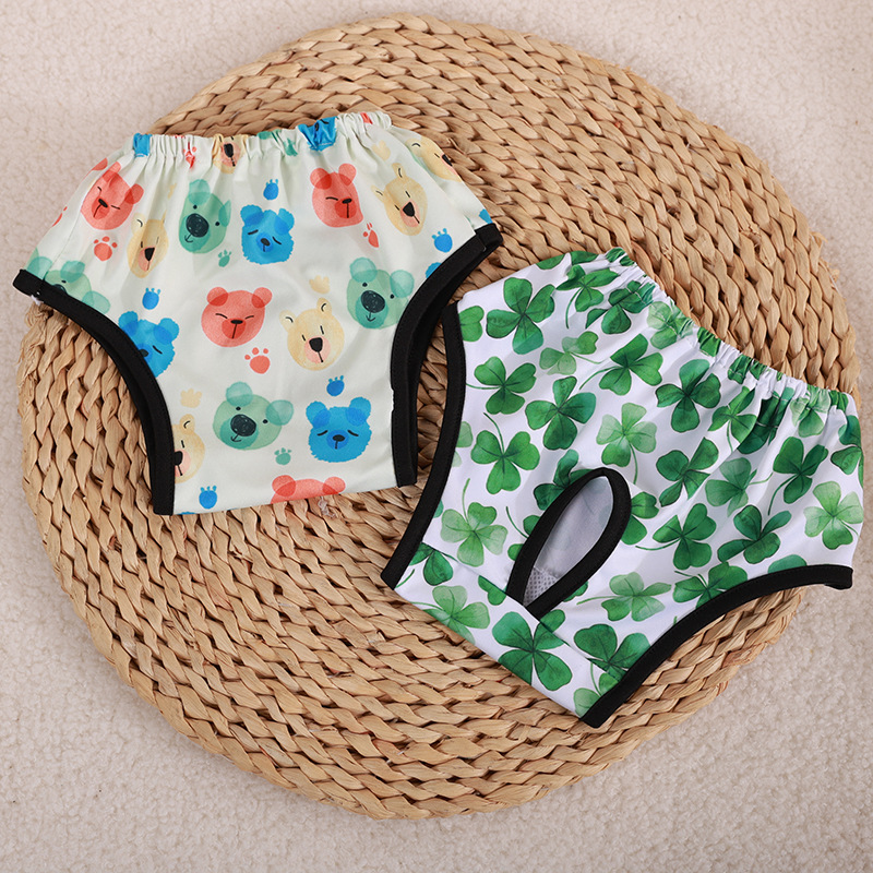 Source Factory Pet Pants Pet Clothing Dog Pants Puppy Printed Cute Pants