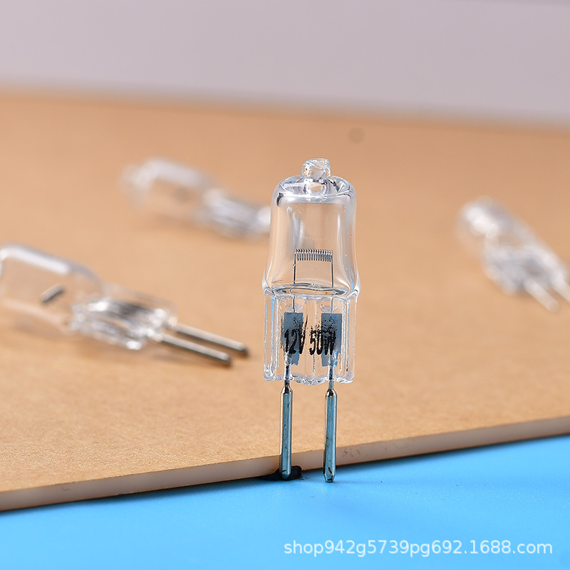 Manufacturer Supplies Warm Light Bulb G6.35 G5.3 G4 Optical Instrument Halogen Lamp, Pin Small Bulb