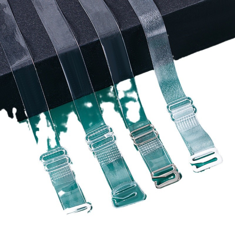 in stock universal widened transparent shoulder strap underwear invisible strap bra replacement non-slip crystal strap hook tube chest cross-border