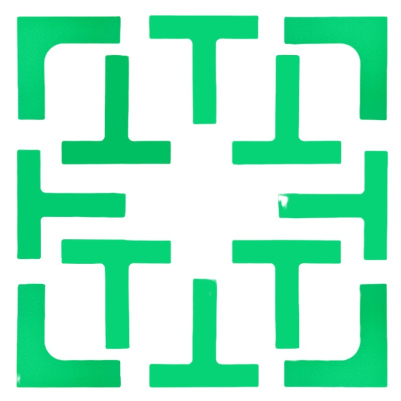 Badminton Tennis Court Landmark T-shaped L-shaped Field Mark Basketball Soccer Step Training Field Target Pad Logo