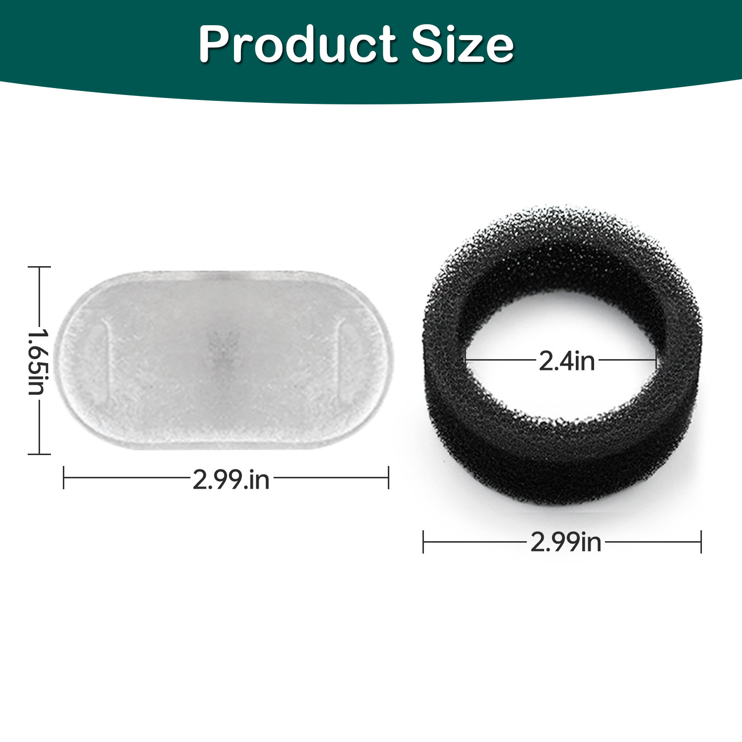 Pet Water Fountain Filter Cartridge, Stainless Steel Water Dispenser Replacement Filter Cartridge, Activated Carbon Resin for Cat and Dog Water Feeding