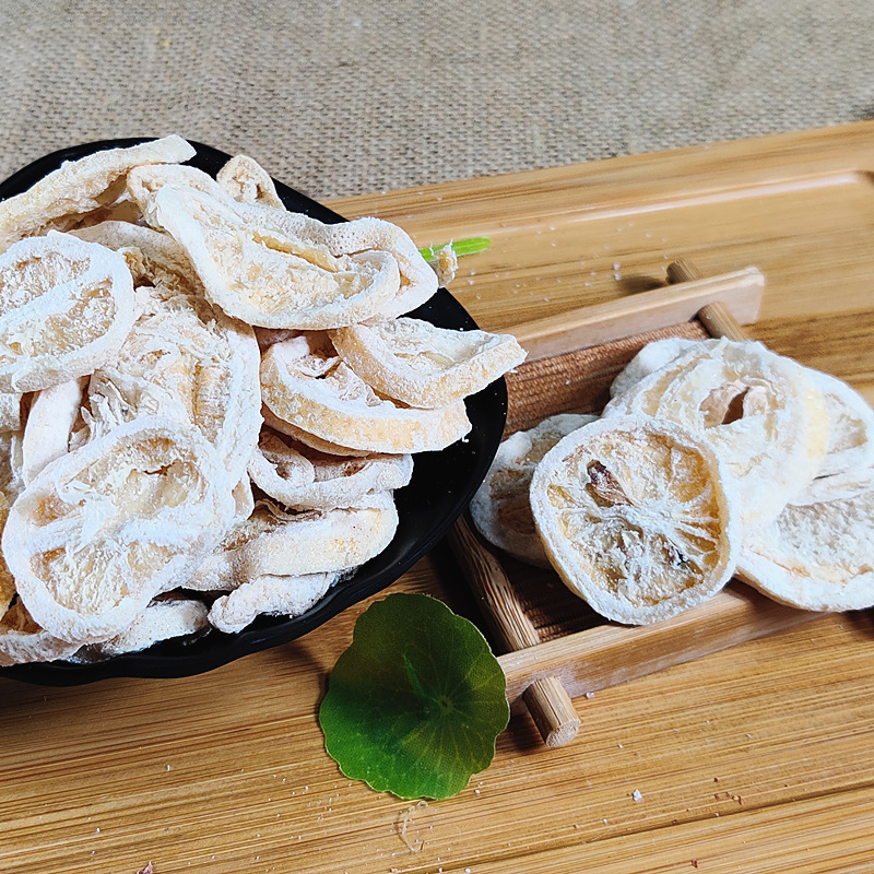 Canned Dried Lemon Slices Ready-To-Eat Lemon Slices from Chaoshan, Salty Lemon Slices, Can Be Soaked in Water, Candied Fruit, Canned Small Green Lemons, Ready to Open