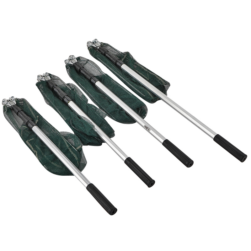 Aluminum Alloy Triangle Folding Copy Net Head Quick-drying Anti-scratch Hook Deepened Net Bag Giant Big Big Big Big Big Big Copy Net Head