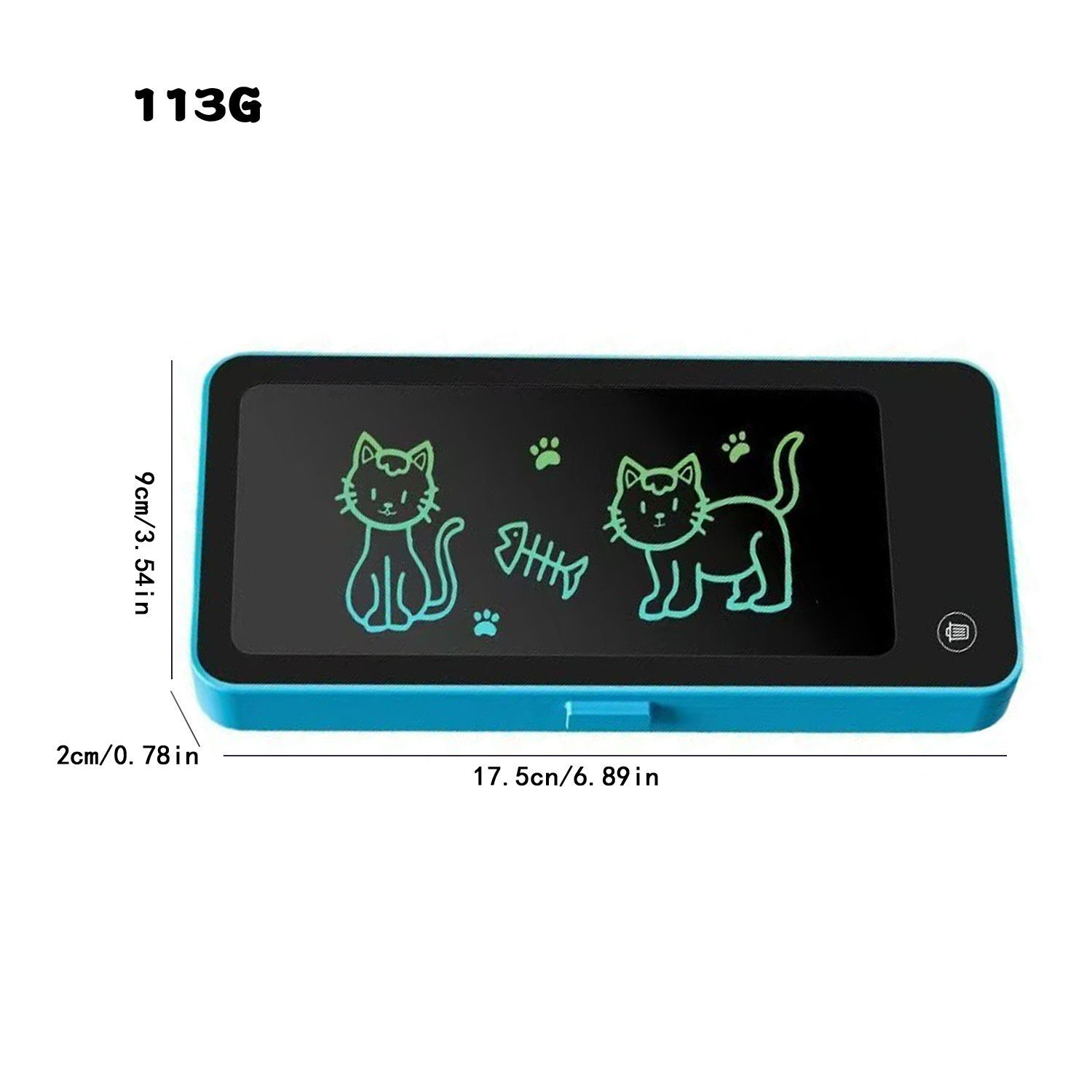 Student portable stationery box writing board two in one can be cleared arithmetic electronic board storage box stationery foreign trade