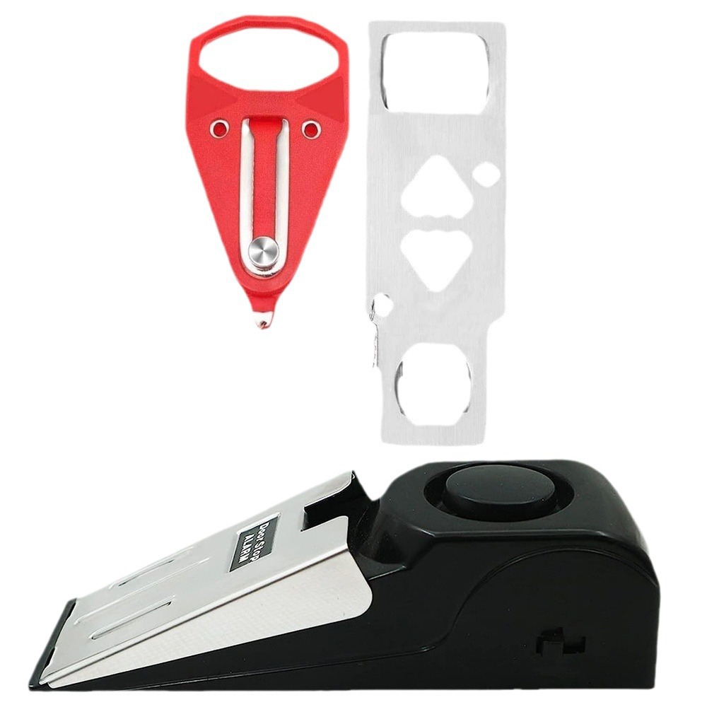 Door Stop Alarm Hotel Dormitory Anti-Theft Alarm Household Door Stopper Room Door Anti-Collision Door Stop Alarm