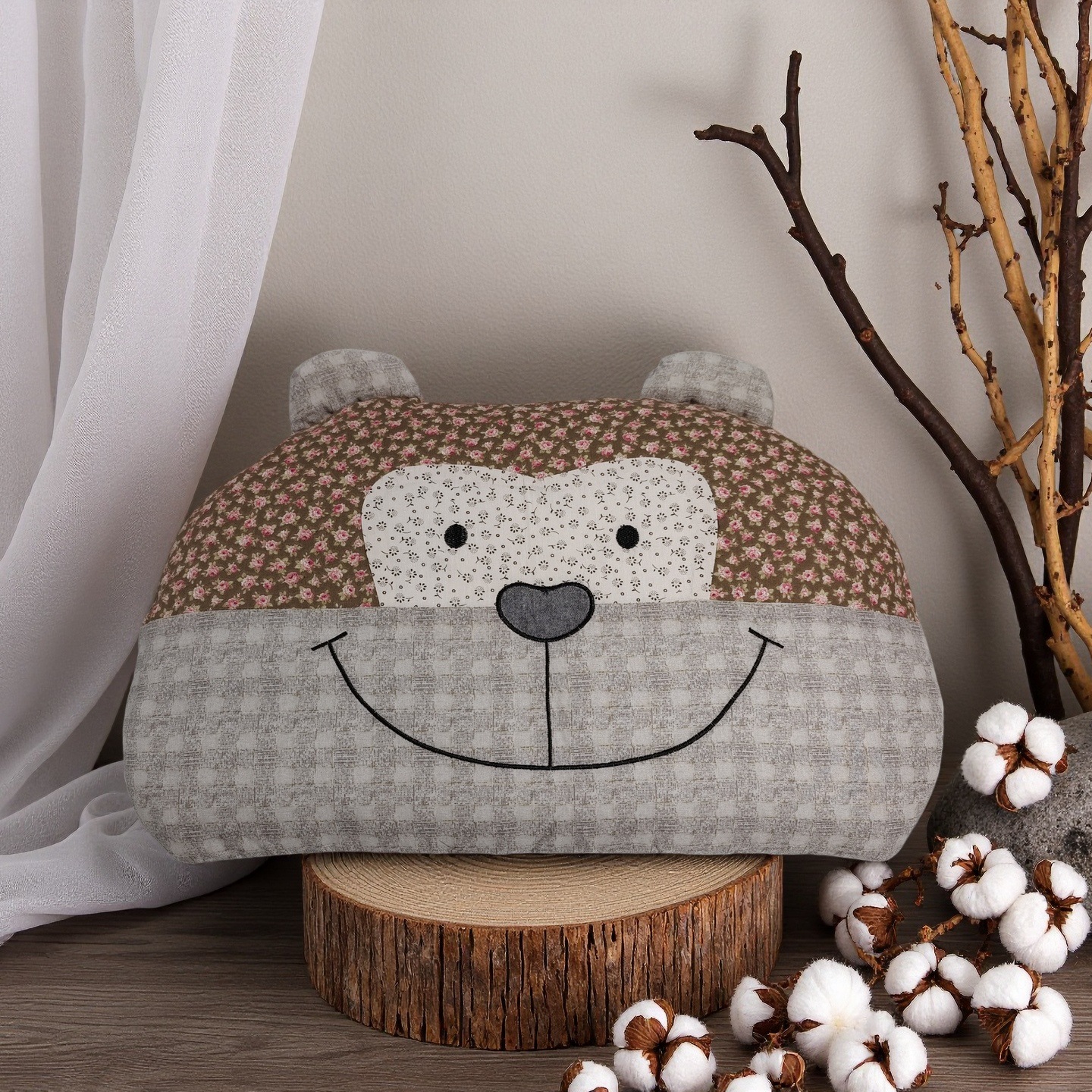 Cotton Pillowcase Cartoon Cute Monkey Pillow Buckwheat Shell Pillowcase Pure Cotton Children Student Adult Pillowcase Wholesale