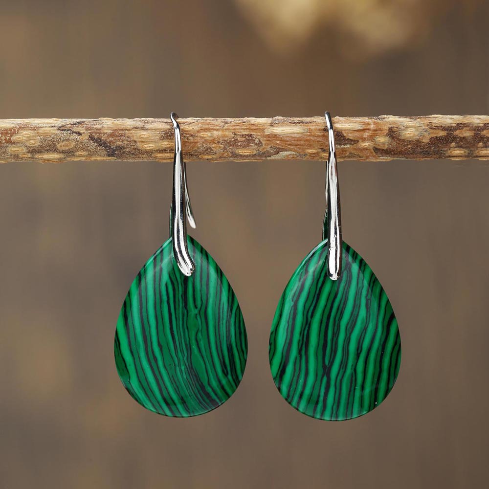 Zhuhang Jewelry Cross-Border New Natural Stone Earrings Holiday Style Earrings Amethyst Tiger Eye High-End Ear Hooks Wholesale