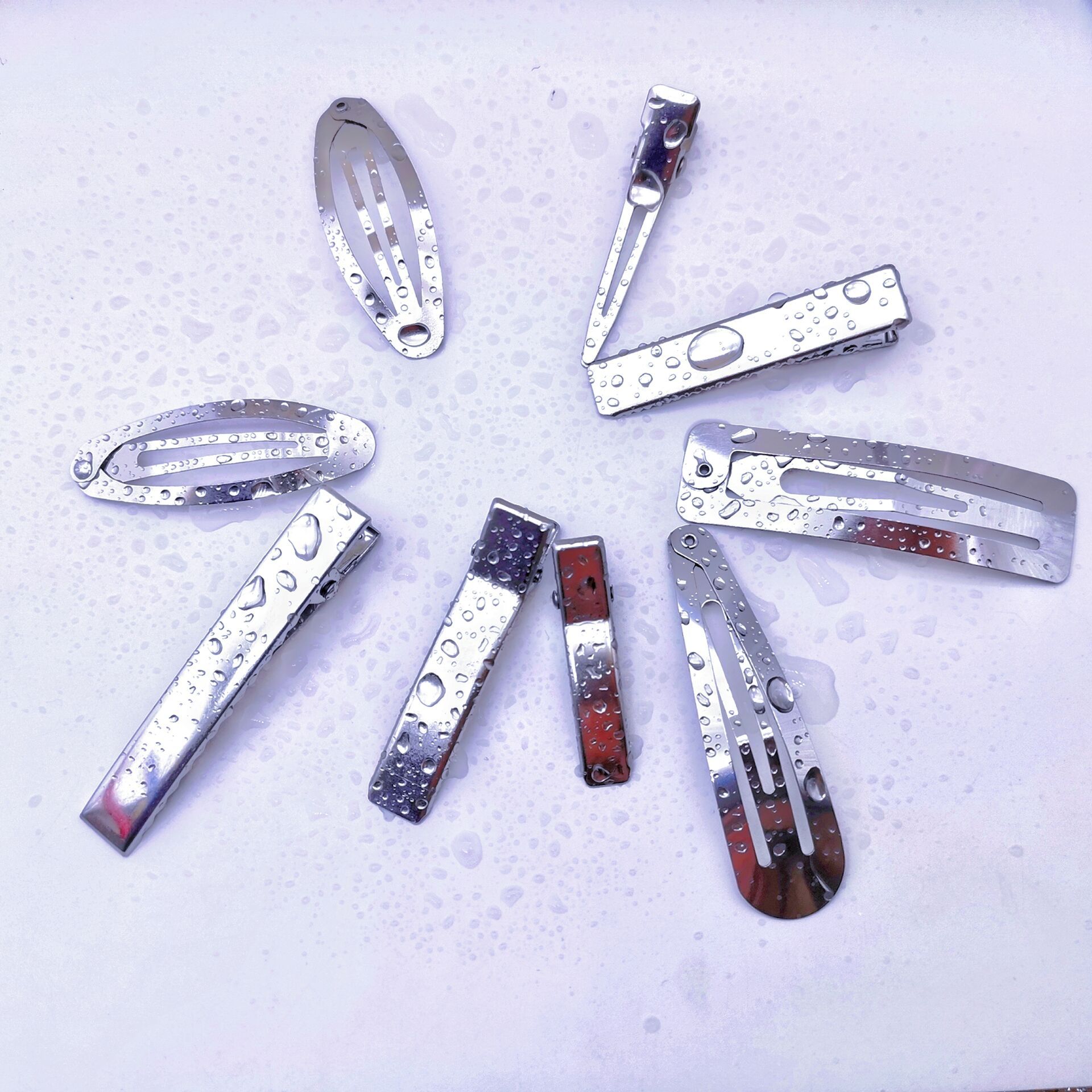 Оптовая продажа напрямую от производителя квадратного зажима из нержавеющей стали 304 BB зажима, можно мыть без ржавчины, аксессуары для волос DIY