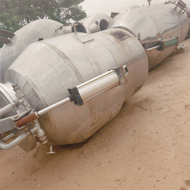 Used Industrial Extraction Tank Chemical Vacuum Fermentation Equipment Stainless Steel Dairy Beverage Fermentation Device