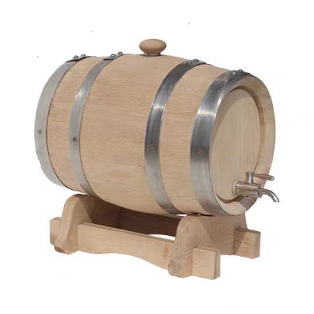 Oak Wine Barrel Home-Brewed Red Wine Wine Storage Wooden Barrel Empty Barrel Aged Wine Barrel Container Winery Restaurant Decorative Barrel