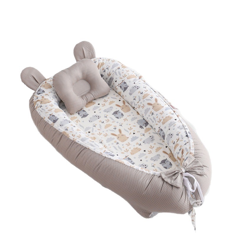 Amazon's New Style Crib-In-Bed Portable Baby Nest Foldable Bed Removable and Washable Baby Lounge Chair