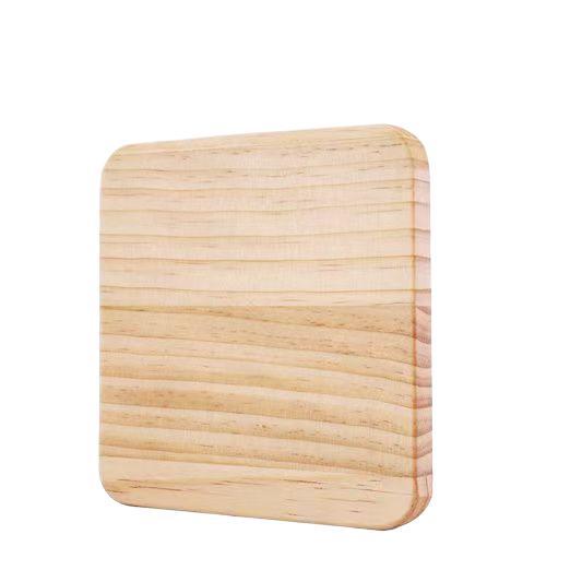 Insulation Board Mat Wooden Tray Claypot Rice Teppanyaki Anti-Scalding Wooden Insulation Mat for Home Use