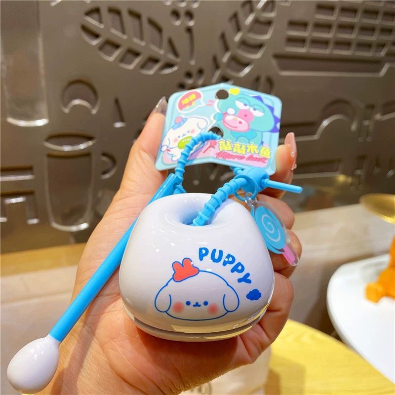 Healing and Decompression Small Wooden Fish Keychain Toy Office Desktop Ornaments Exquisite Children's Toys School Bag Pendant