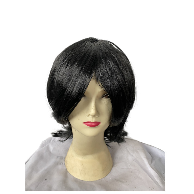 Wolf Tail Mullet Head Unisex Wig Internet Popular Same Japanese Samurai Head Long Straight Hair Handsome Age-reducing Wig Cover