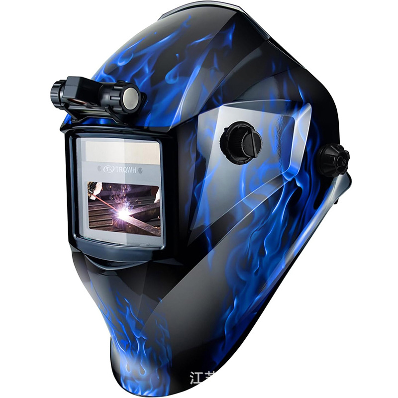 Trq Source Factory Can Export Cross-Border Welding Masks, Welder Protective Helmets, Solar-Powered Auto-Darkening Welding Helmets