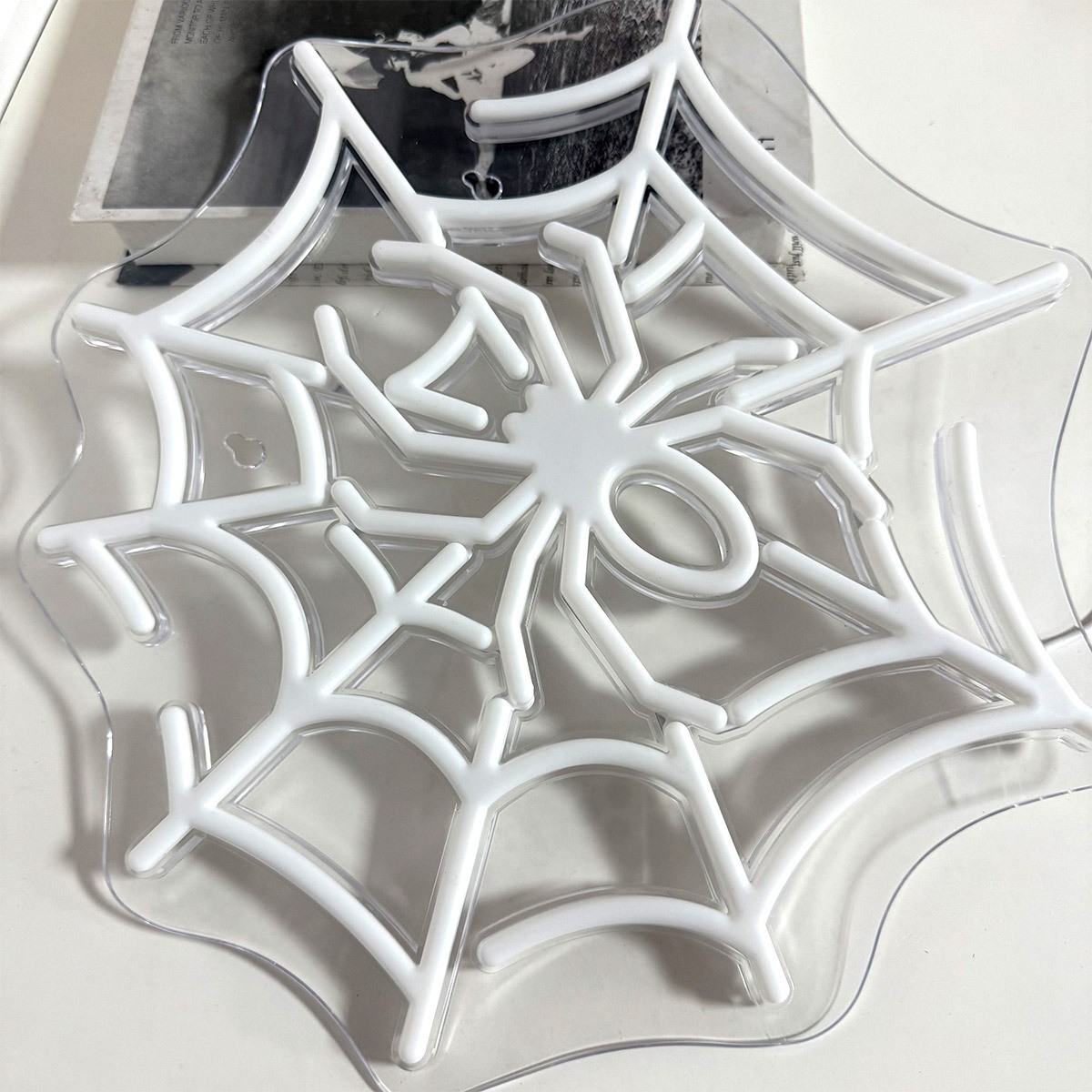 Halloween Spider Neon Light with Luminous Creative Decorative Lights Atmosphere Light USB Low Voltage Modeling Light Led