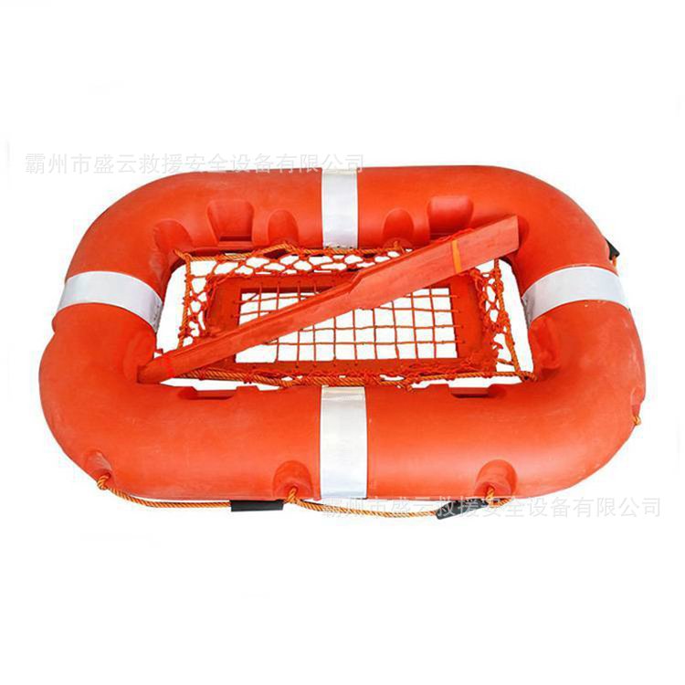 Multi-Purpose Inflatable Rescue Boat, Convenient Polyethylene Water Life Raft, Large Buoyancy, Small Throwing Floating Raft