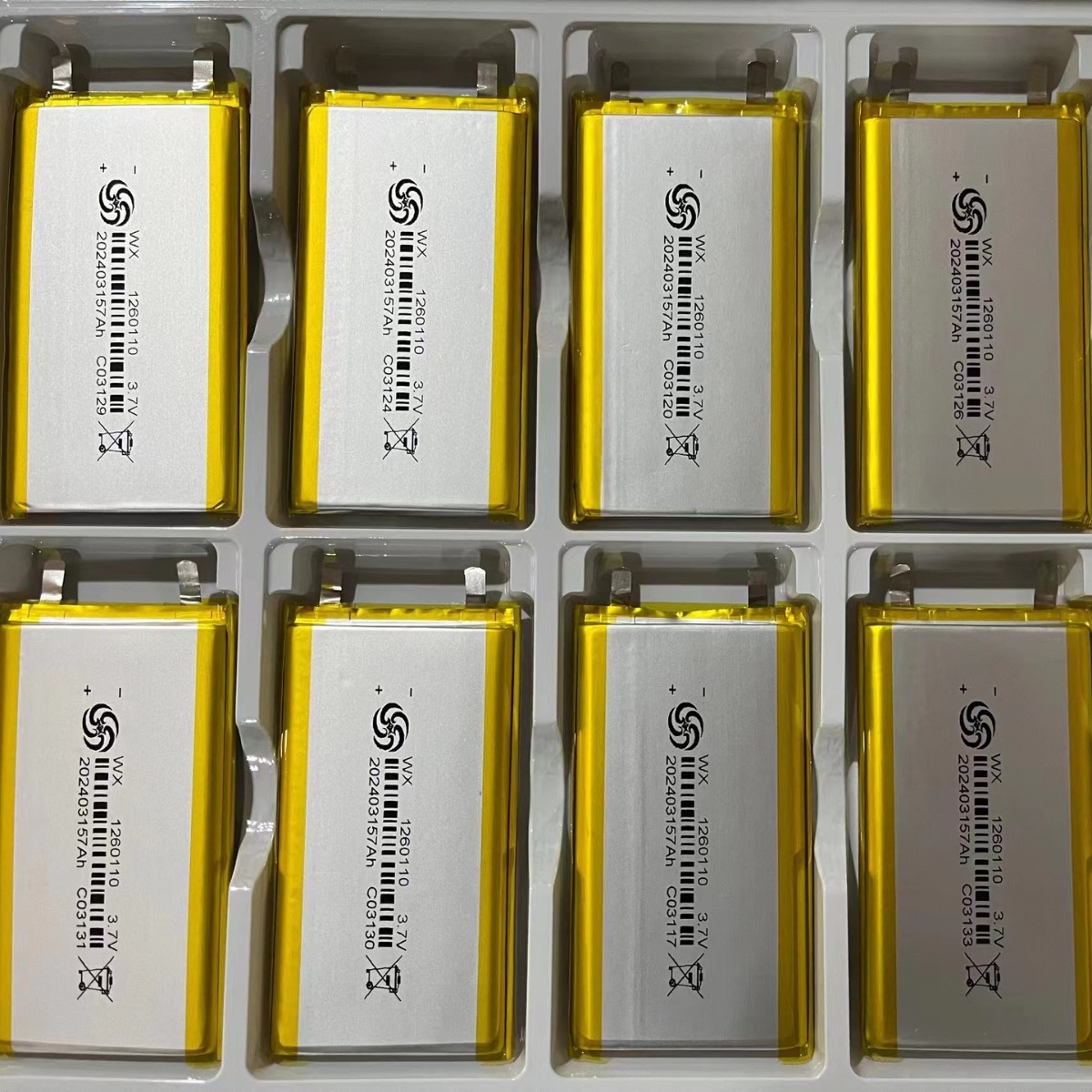 1260110 Five Elements Polymer Lithium Battery 3.7V Large Capacity 10000 Mah Mobile Power Bank