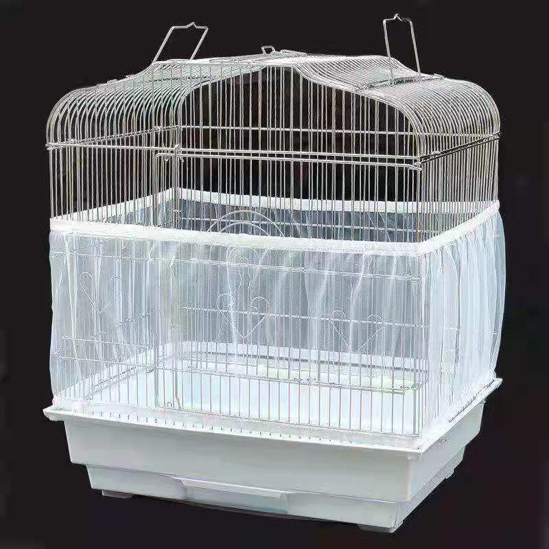 Bird Cage Net Cover Parrot Bird Cage Splash-proof Net Cover Square Bird Cage Anti-feather Anti-scattering Cover
