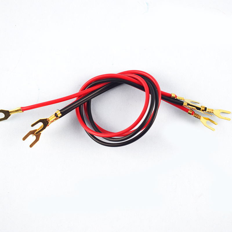 Experimental wire U-shaped fork Insert alligator clip physical wire electrical circuit test wire teaching experimental wire