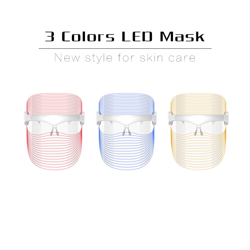 New Led Beauty Mask for Skin Rejuvenation with Colored Light Spectrometer, Skin Care Photon Mask, Facial Mask with Spectrum Rejuvenation