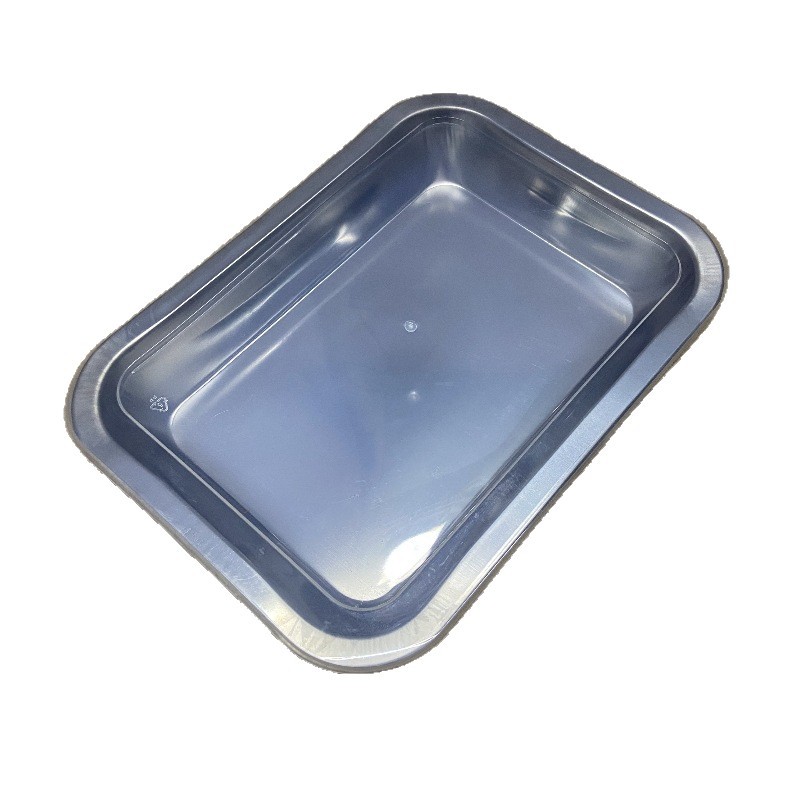 410 Stainless Steel Towel Tray with Lid, Dust-Proof Pickled Vegetable Tray, Duck Neck Tray, Dinner Tray, Square Flats Bottom Tray, Cold Dish Tray, Square Tray