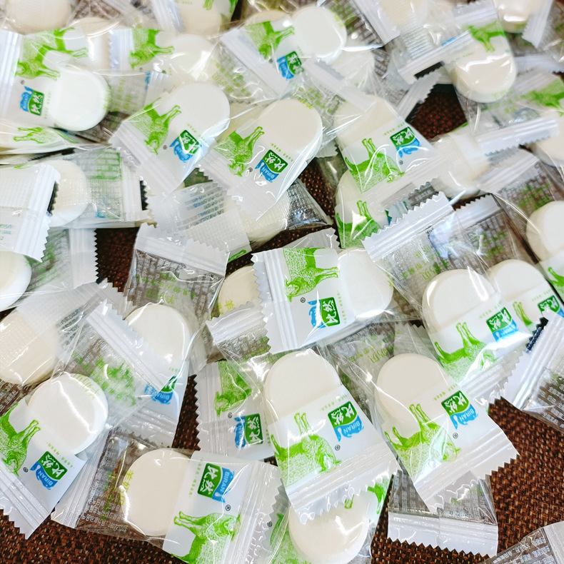 Biran goat milk slices Inner Mongolia Specialty milk slices 118g individually packaged goat milk shell snack cheese slices