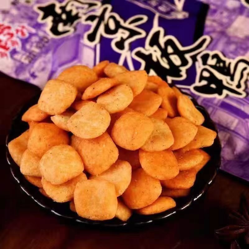 [Exclusive to Lightning Warehouse] Bubusheng Nanjing Duck-Flavored Crispy Rice Crackers 8090 Snack 20G/Bag, Vegetarian Meat Crispy