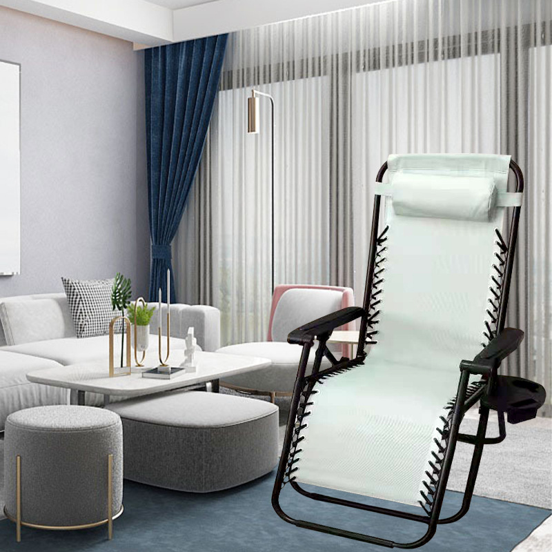 Folding bed recliner single lunch break office nap home simple emergency portable marching escort simple