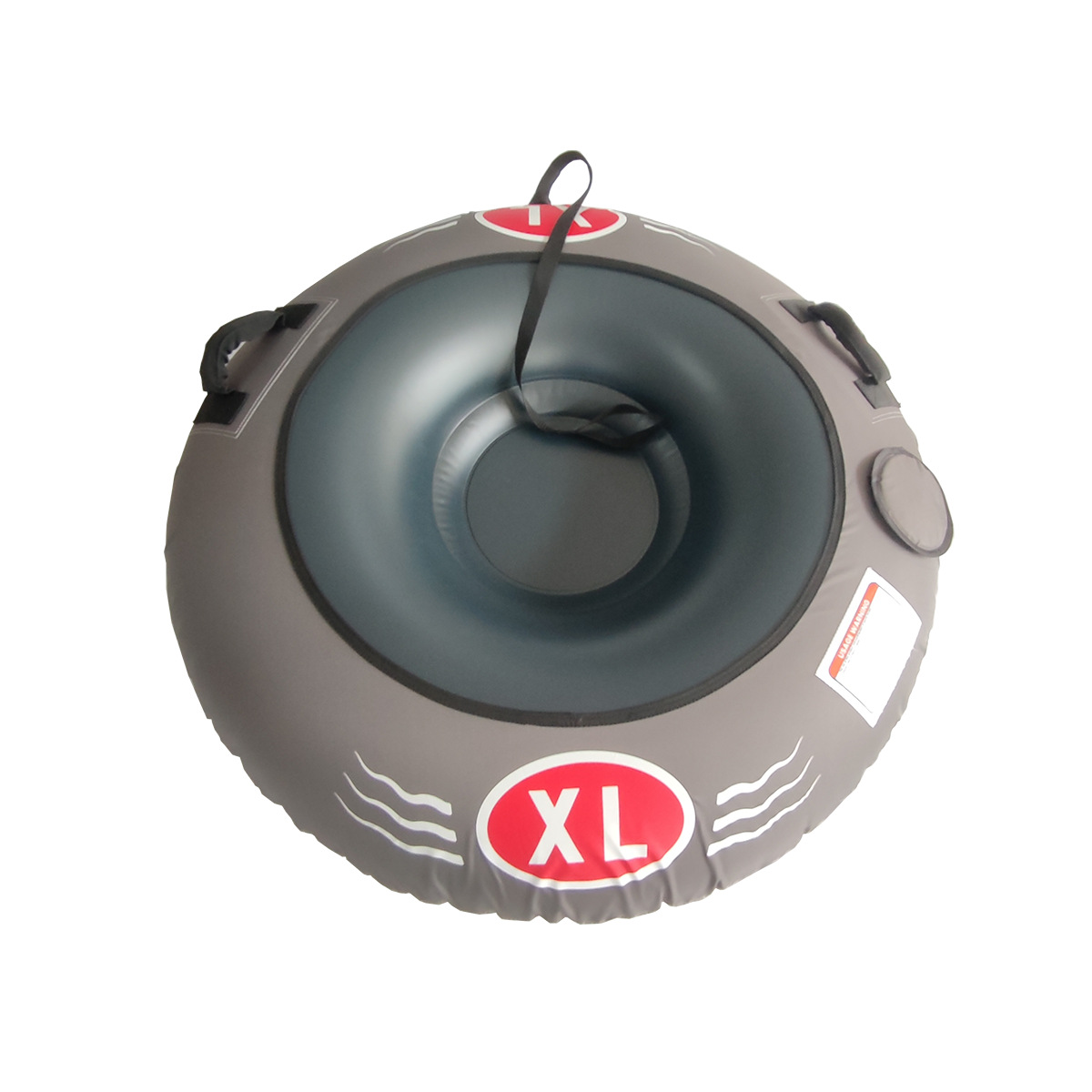 [in stock] gray 95*95cm inflatable ski ring soft bottom Oxford cloth jacket cold pvc inner tube