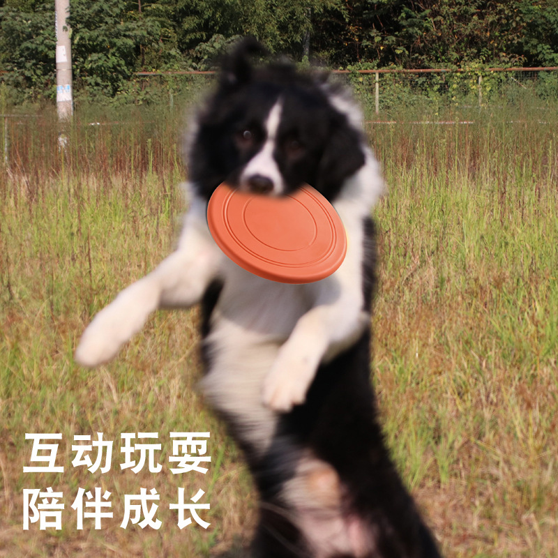 Meianju Pet Soft Frisbee Dog Toy Interactive Training Frisbee Floating Water Bite-Resistant Soft Frisbee Pet Supplies