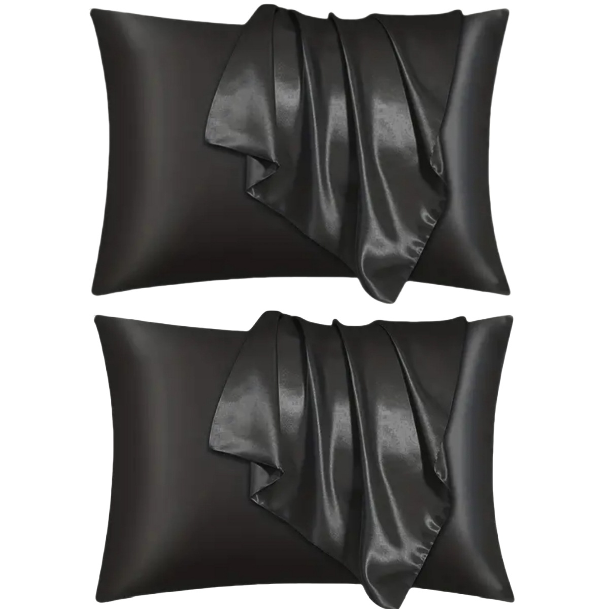 Cross-border Trade Mm Solid Color Silkworm Silk Pillowcase Satin Artificial Silk and Skin Single Sleeping Pillowcase