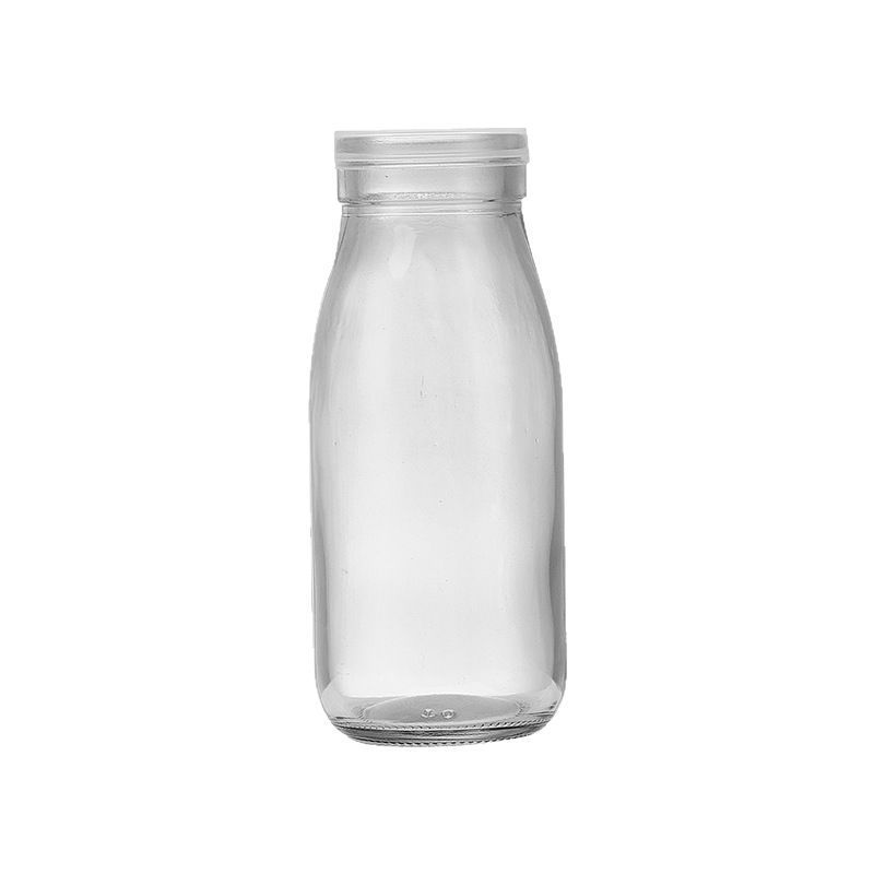 Manufacturer Wholesale Fresh Milk Yogurt Glass Bottle Milk Bar Special Pudding Milk Beverage Bottle with Lid High Temperature Resistant Sealed Jar