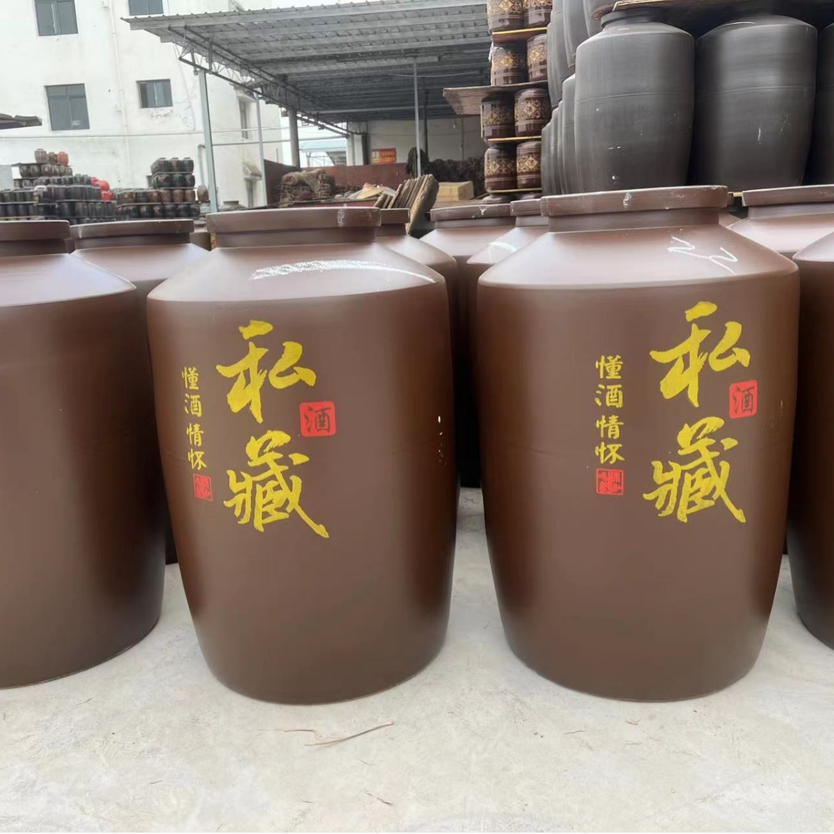 Manufacturer's Private Collection Straight Cylindrical Wine Jar with Faucet, Sealed Lid, Storage-Style Wine Vat, Thickened, Logo Customization Available