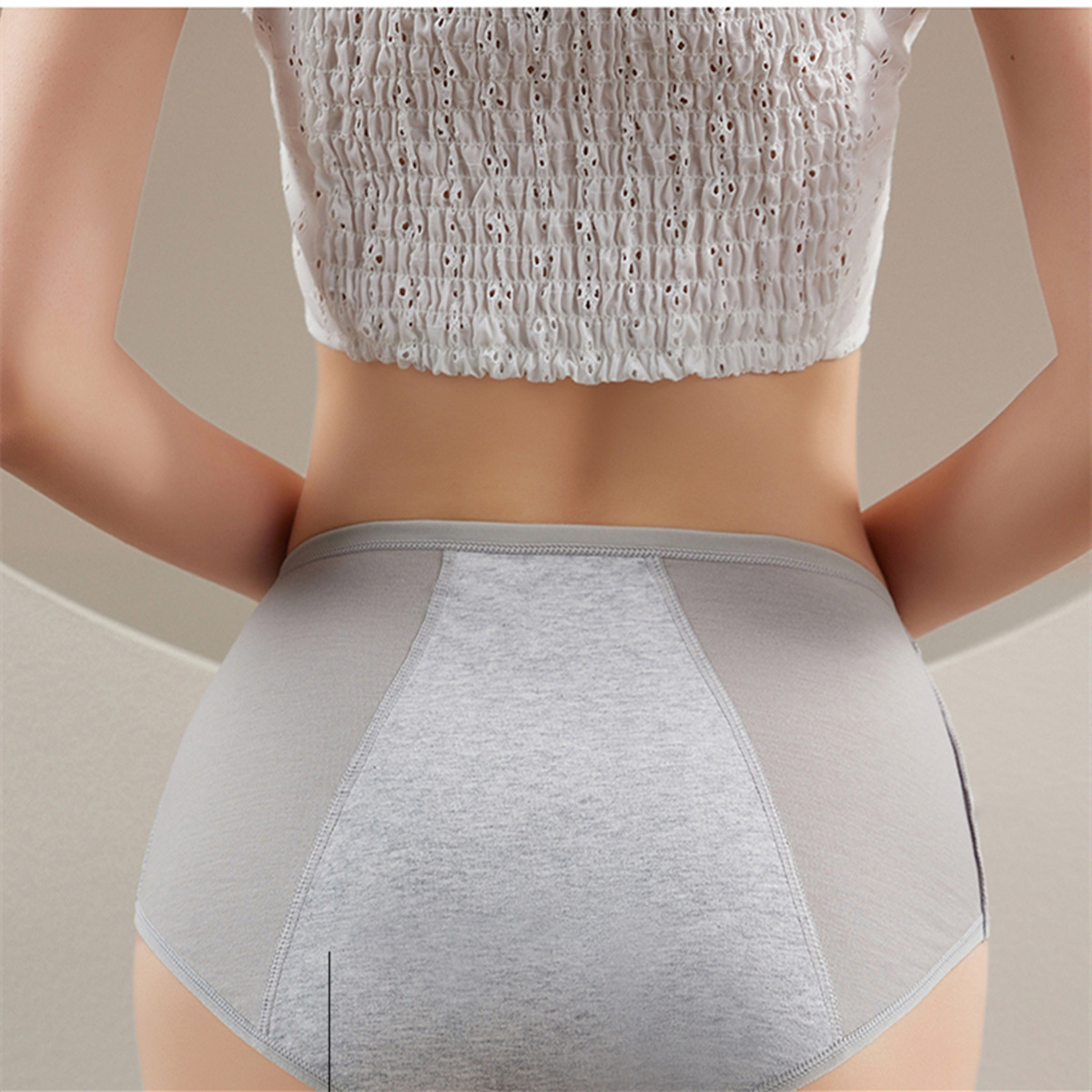 Cotton High Waist Physiological Underwear Cotton Menstrual Anti-side Leakage Physiological Pants Menstrual Anti-leakage Physiological Pants
