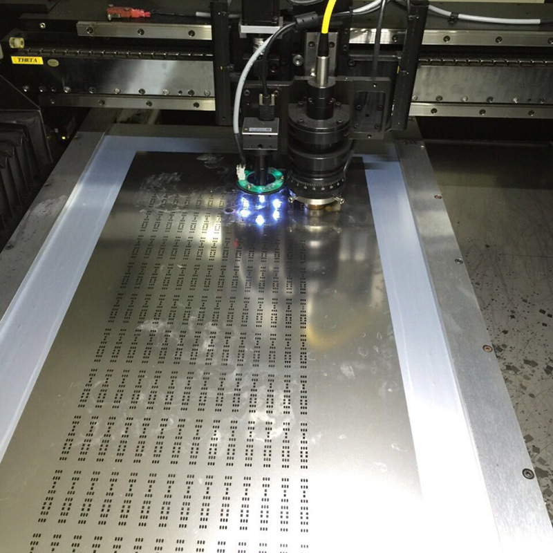 Stainless Steel Electrolytic Polishing Aluminum Frame Red Glue Smt Stencil Steel Mesh Printing Solder Paste Precision Laser High-Precision Customization