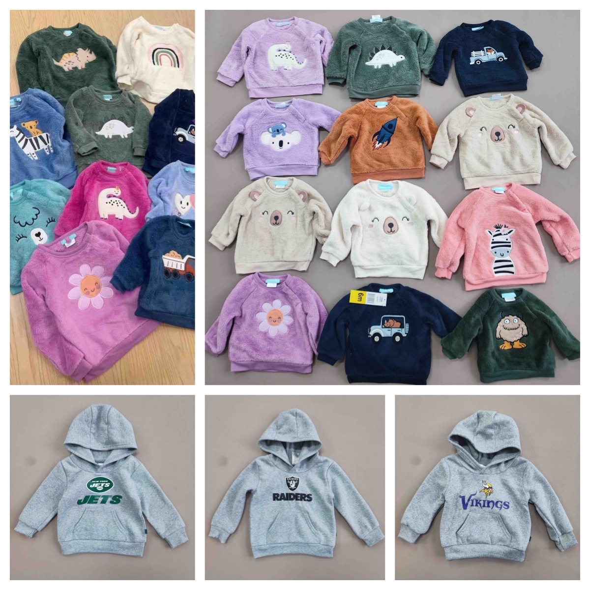 2024 foreign trade cross-border exclusive in stock stock inventore children's clothing men's and women's coral fleece sweater long-sleeved top