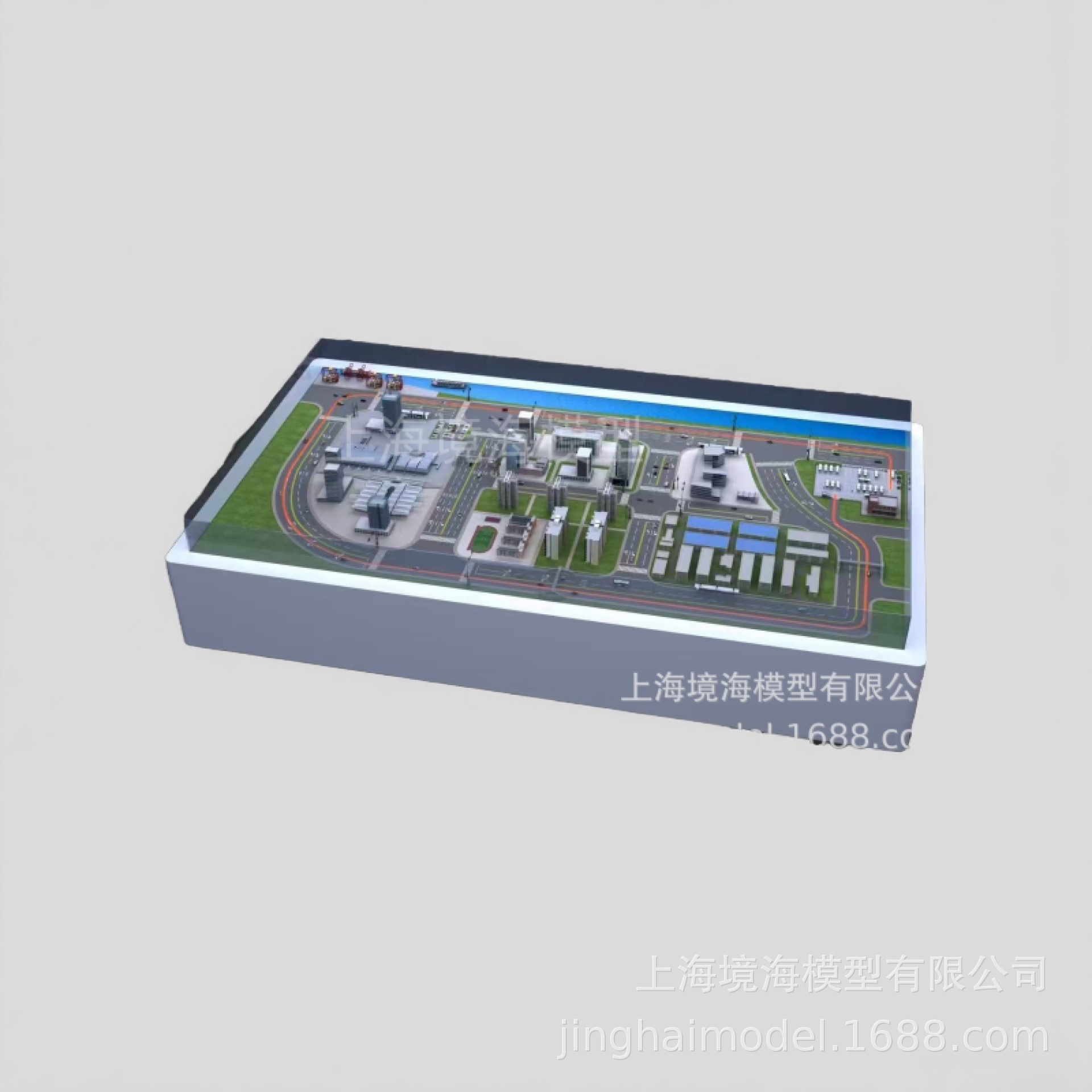 Интеллектуальная модель дорожной сети на песчаном столе, кастомизированная динамическая модель для демонстрации полупроводникового оборудования