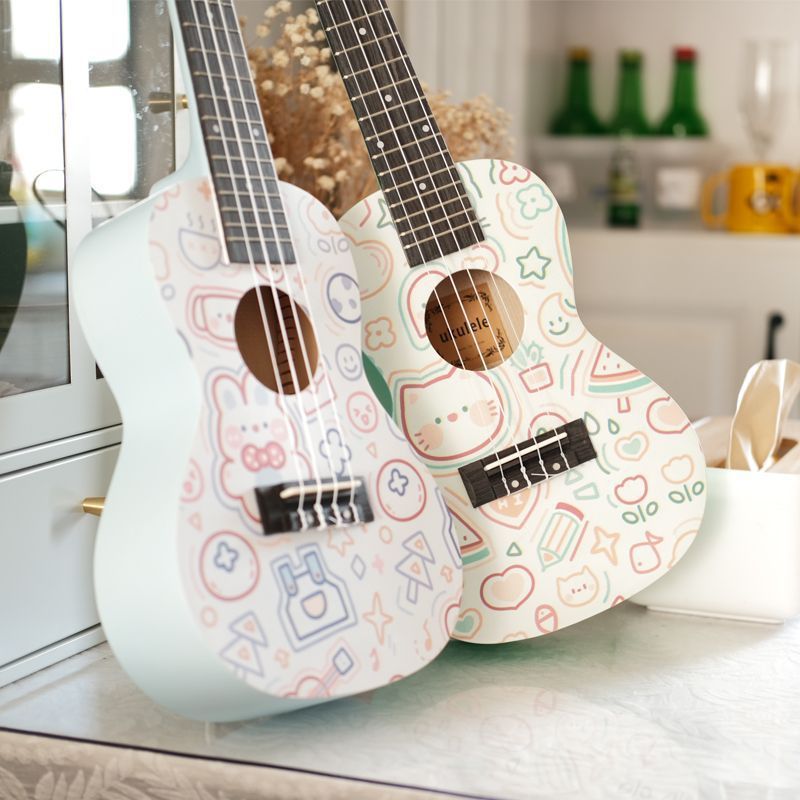 Укулеле для начинающих, для взрослых, мальчиков и девочек, маленькая гитара, начального уровня, махагон