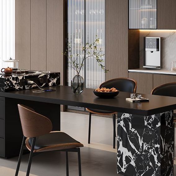 Slate Island Dining Table Integrated Home Small Apartment Island Retractable Multi-Functional Italian Light Luxury High-End Manufacturer Direct Sales