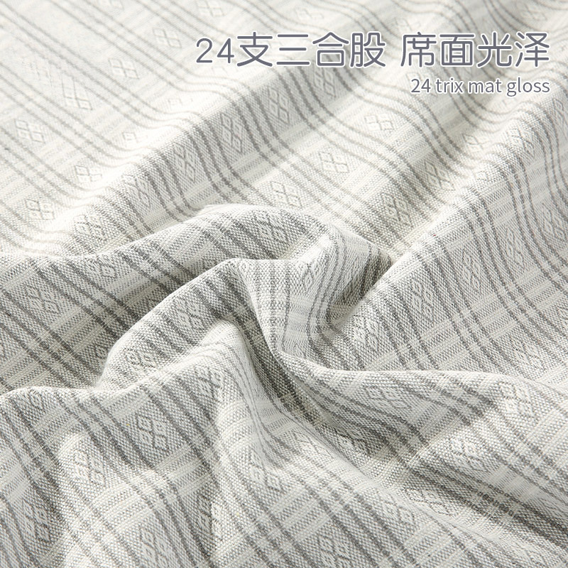 Linen Mat Three-Piece Set Cotton and Linen Student Dormitory Single Double Bed Sheet Air-Conditioned Mat Washable Summer Ramie Manufacturer