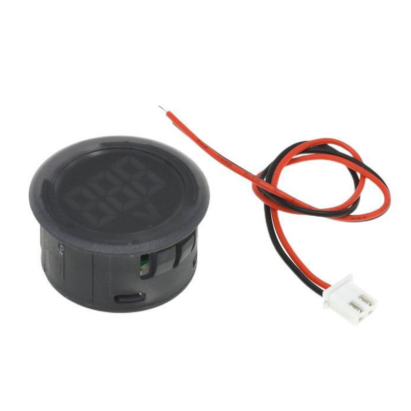 Dc 4-100V Dc Digital Voltmeter Head Display Led Digital Display Round Two-Wire Voltmeter Reverse Connection Protection